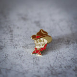 Cowboy Skull Enamel Pin