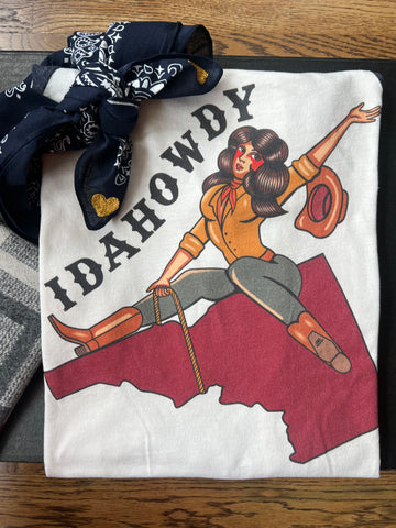 Idahowdy Cowgirl Baseball Tee