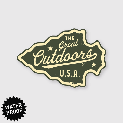 Great Outdoors Arrowhead Sticker