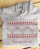 Idaho Geo Deer Christmas Hoodie - Women's