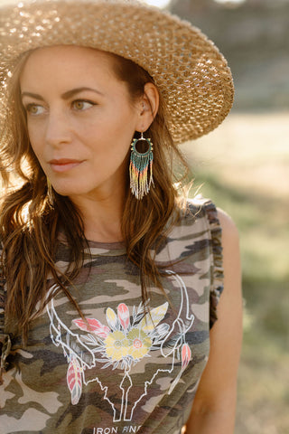 Pronghorn Ruffle Camo Tank