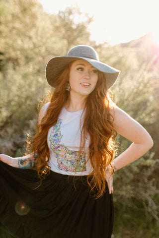 Idaho Watercolor Wildflowers Tank