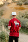 Idaho Mountain Landscape Elk Tee