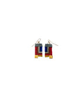 City Block glass earrings