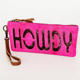 Bright Pink Howdy Clutch