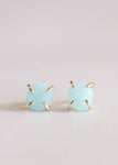 Amazonite Gemstone Prong Earrings