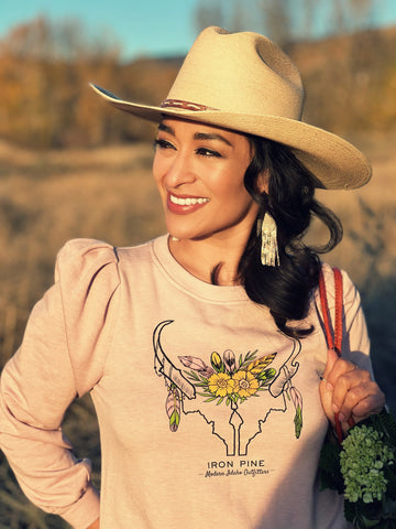 Pronghorn Bubble Sleeve French Terry Pullover