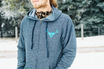 Idaho Deer Antler Zip-up Hoodie
