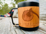 Iron Pine Idaho Axe + Wood Slice Wood Wrapped Cup