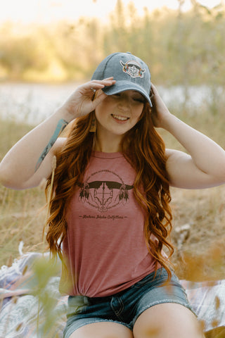 Boho Idaho Bull Hat
