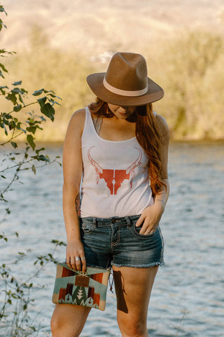 Idaho Pronghorn Boho Tank - Solid Color