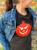 Idaho Glow-in-the-Dark Pumpkin Jack-O-Lantern Kids Tee
