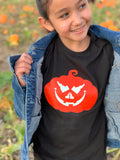 Idaho Glow-in-the-Dark Pumpkin Jack-O-Lantern Kids Tee