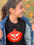Idaho Glow-in-the-Dark Pumpkin Jack-O-Lantern Kids Tee