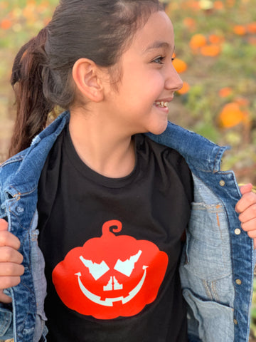 Idaho Glow-in-the-Dark Pumpkin Jack-O-Lantern Kids Tee