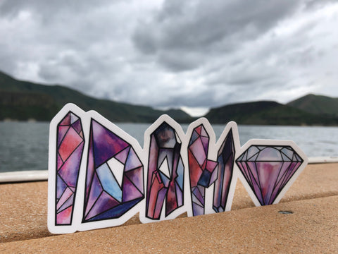 Idaho Colorful Gems Bumper Sticker