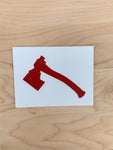Iron Pine Brand Idaho Axe Sticker