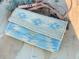 Southwest Blue Crossbody Tote