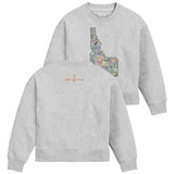 Women's Idaho Wildflower Boxy Crew Sweatshirt