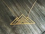 Geometric Mountain Necklace