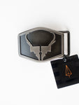Idaho Antler Skull Buckle