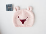 Pink Baby Idaho Elk Antler Eared Beanie