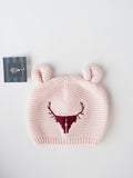 Pink Baby Idaho Elk Antler Eared Beanie