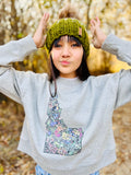 Women's Idaho Wildflower Boxy Crew Sweatshirt