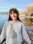 Women's Idaho Wildflower Boxy Crew Sweatshirt
