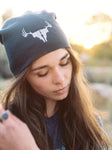Idaho Antler Blue Beanie
