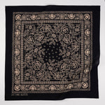 Organic Cotton Rosey Bandana | Black