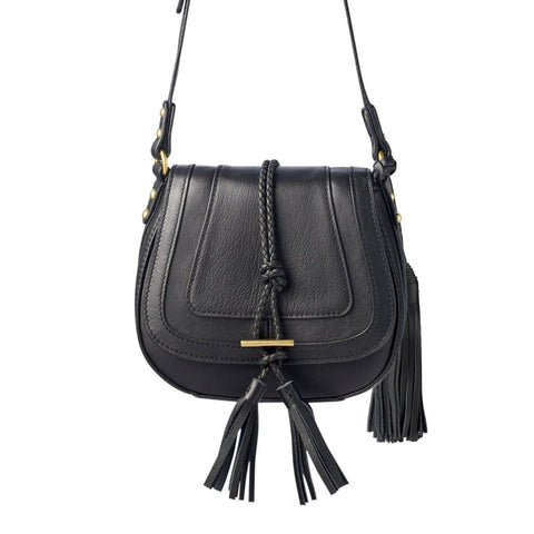 Harriet' Mini Saddle Bag - Black