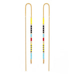 Miyuki Seed Bead Threader Earrings