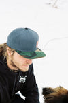Iron Pine Camo Leather Patch Snapback