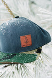 Iron Pine Camo Leather Patch Snapback