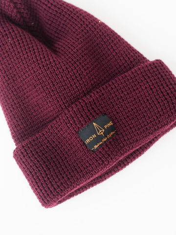 Iron Pine Waffle Knit Beanie W/Cuff