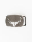 Idaho Antler Skull Buckle