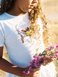 Boho Iron Pine Pronghorn Girls Ruffle Tee