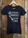 If You Ain't Country Womens Tee Blk/White